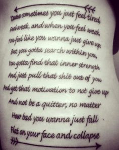 eminem quote tattoo till i collapse intro more quote tattoo s quotes ...