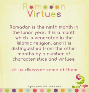 Ramadan virtues ... islamic quotes, hadiths, duas