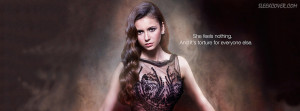 Nina Dobrev as Elena Gilbert, with a fearful quote - a good cover ...