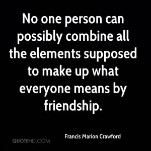No one person can possibly combine all the elements supposed to make ...