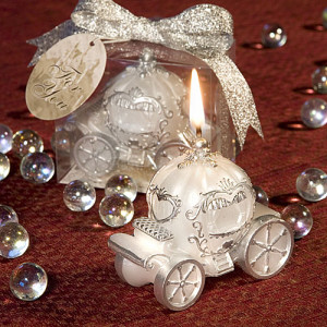Carriage Candle Wedding Favors - 'Happily Ever After' Cinderella Theme