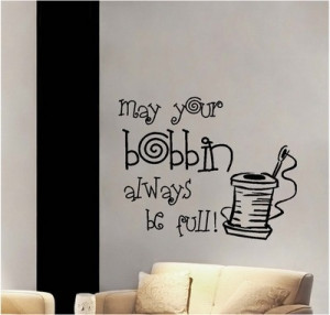... Always Be Full Sewing Room Vinyl Wall Decor Sticker Decal Quote | eBay