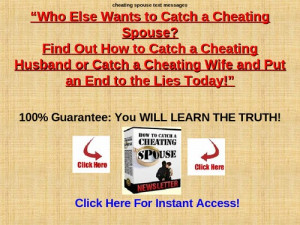 Cheating Spouse Text Messages screenshot