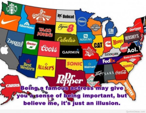 Map famous brands quote