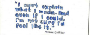Quotes From Catcher In The Rye About Holdens Loneliness ~ Holden ...