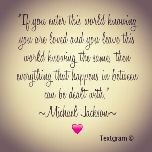 One of Michael's quotes