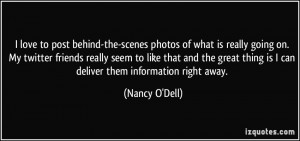 -the-scenes photos of what is really going on. My twitter friends ...