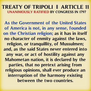 Treat Of Tripoli, Article, As The Government Of The United States Of ...