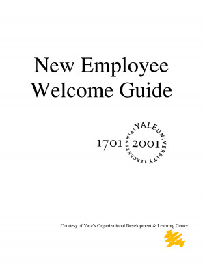 new employee welcome guide yale university library new employee ...