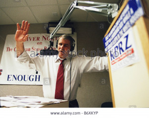 01 28 98 ollie north radio show oliver north during his show the day