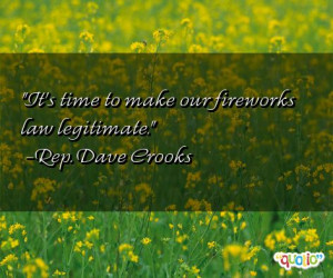 It's time to make our fireworks law legitimate .