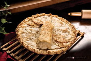 ... ! Apple beer ad with the Apple beer inside an apple pie! All natural