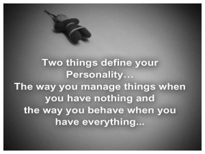 Two Things Define Your Personality