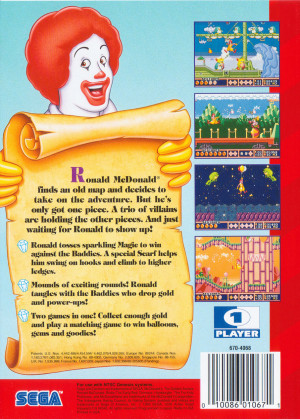 McDonald's Treasure Land Adventure Box Art - Front and Back