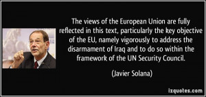 The views of the European Union are fully reflected in this text ...