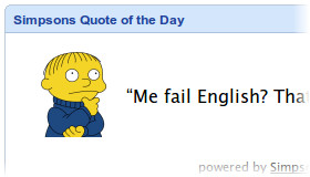 Simpsons Quote of the Day