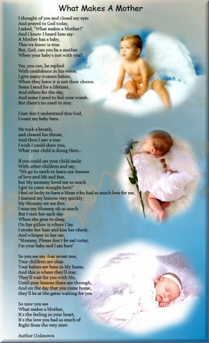 Makes A Mother - Poem For Bereaved Parents: Baby Angel, Heart, Quotes ...