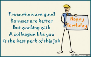 Birthday card wish for colleagues and co-workers