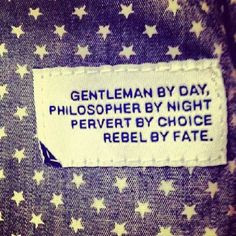 Most guys I know! #rebelcircus #rebel #gentleman #philosopher #night # ...
