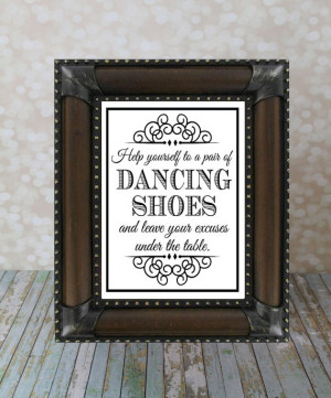 Dancing Shoes Sign. Tired Feet, 8 X 10 inches. Instant Download ...