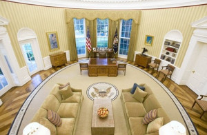 Obama's New Oval Office Rug Features His Favorite Quotes Around the ...