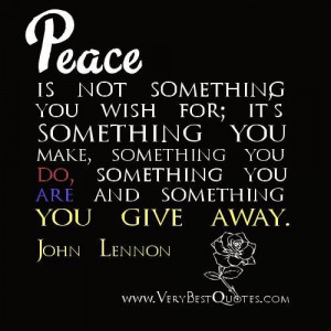Peace quotes john lennon quotes