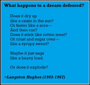 ... Defer, Favorite Poems, Defer Poems, Dreams Defer Langston Hugh, Quotes