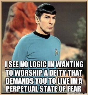 ... , God Is, Stars Trek, Funny Stuff, Startrek, Atheist, Spock Quotes