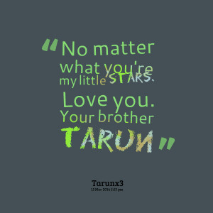 love my little brother quotes from sister