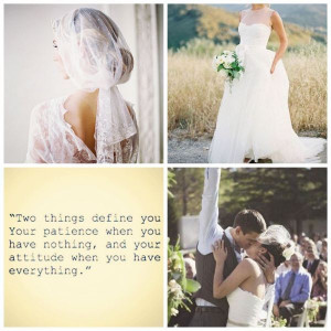 ... and illusion neckline wedding dress, first kiss, inspirational quote