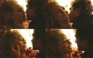 The Vampire Diaries Caroline & Damon Kiss