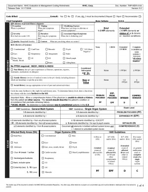 medical coding cheat sheet