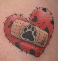 Pet Memorial Tattoo---Adroit Ink Memories Heart, Memorial Tattoos ...