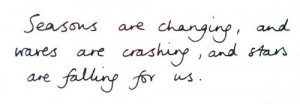 ... and stars are falling all for us. #lyrics Red Jumpsuit Apparatus