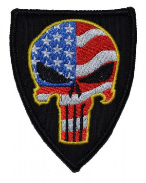 American Flag Punisher Skull