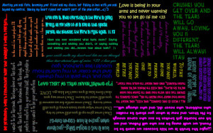 ... Quotes About Life: Love Is The Hardest Drug Quote On Colourful Fonts