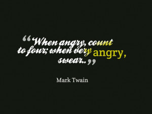 How to act when you're angry quote