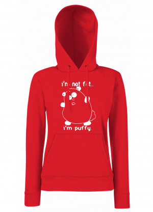 Womens-Funny-Sayings-Slogans-Hoodies-Not-Fat-Fluffy-On-FOTL-Hooded ...