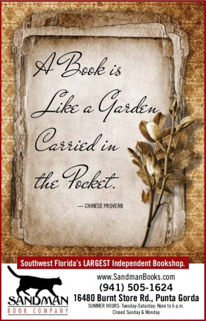 ... is Like A Garden Carried in the Pocket Sandman Book Company Quotes