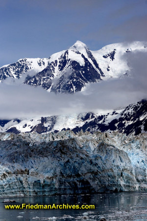 ice global warming glacier blue ice majestic calendar postcard blue