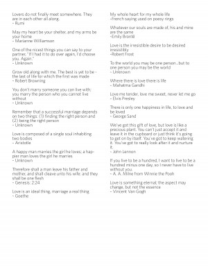 Love & Marriage Advice Quotes