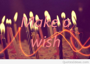 Make a wish and Happy birthday