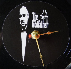 the_godfather_marlon_brando_vito_corleone_inspired_record_wall_clock ...