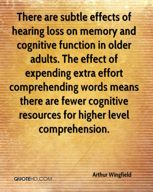 There are subtle effects of hearing loss on memory and cognitive ...