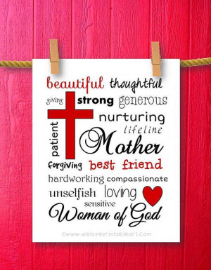Mothers Day Gift for Mom Framed Quotes Print by WeLovePrintableArt