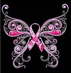 Pink ribbon Butterfly!