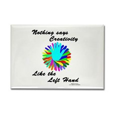 Left Handed Creativity Rectangle Magnet for