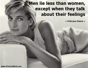 Men lie less than women, except when they talk about their feelings ...