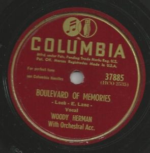 Woody Herman on 78 rpm Columbia 37885 Civilization Boulevard of