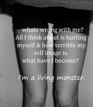 quotes skinny self harm monster
